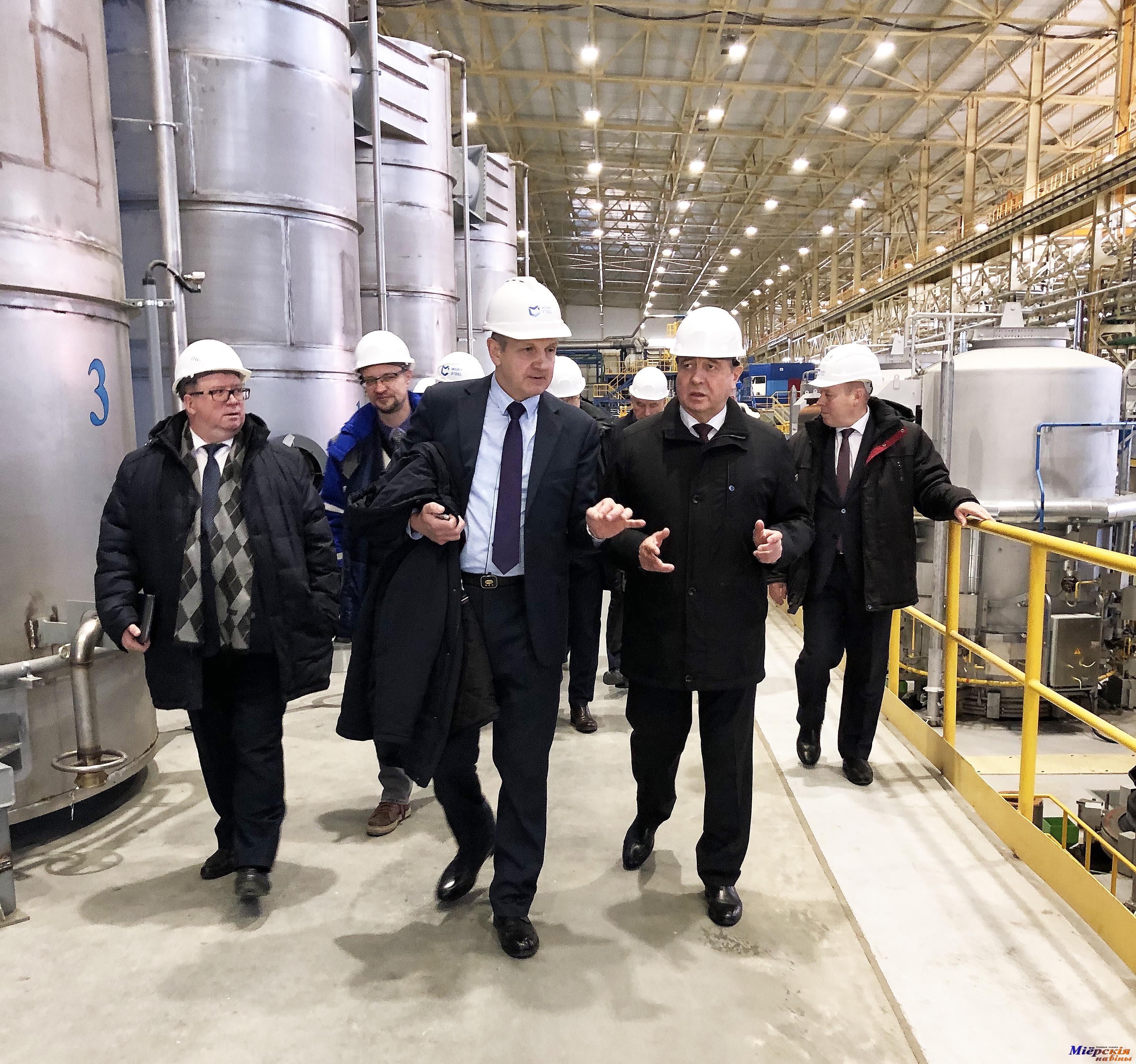 Владимир Семашко посетил Миорский металлопрокатный завод