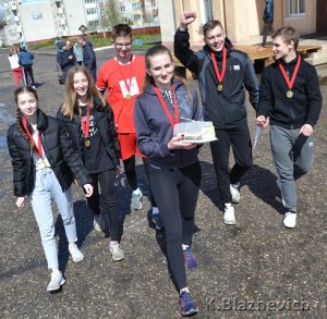 В рамках Всебелорусского забега в Миорах прошла легкоатлетическая эстафета