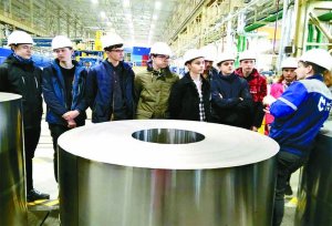 На Миорском металлопрокатном заводе абитуриенты встретились с сотрудниками механико-технологического факультета БНТУ