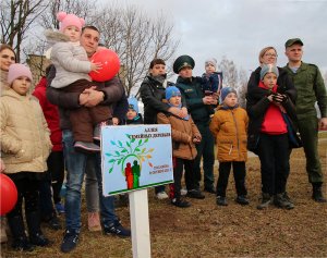 Миорские семьи поучаствовали в республиканской акции «Парк семейных деревьев»