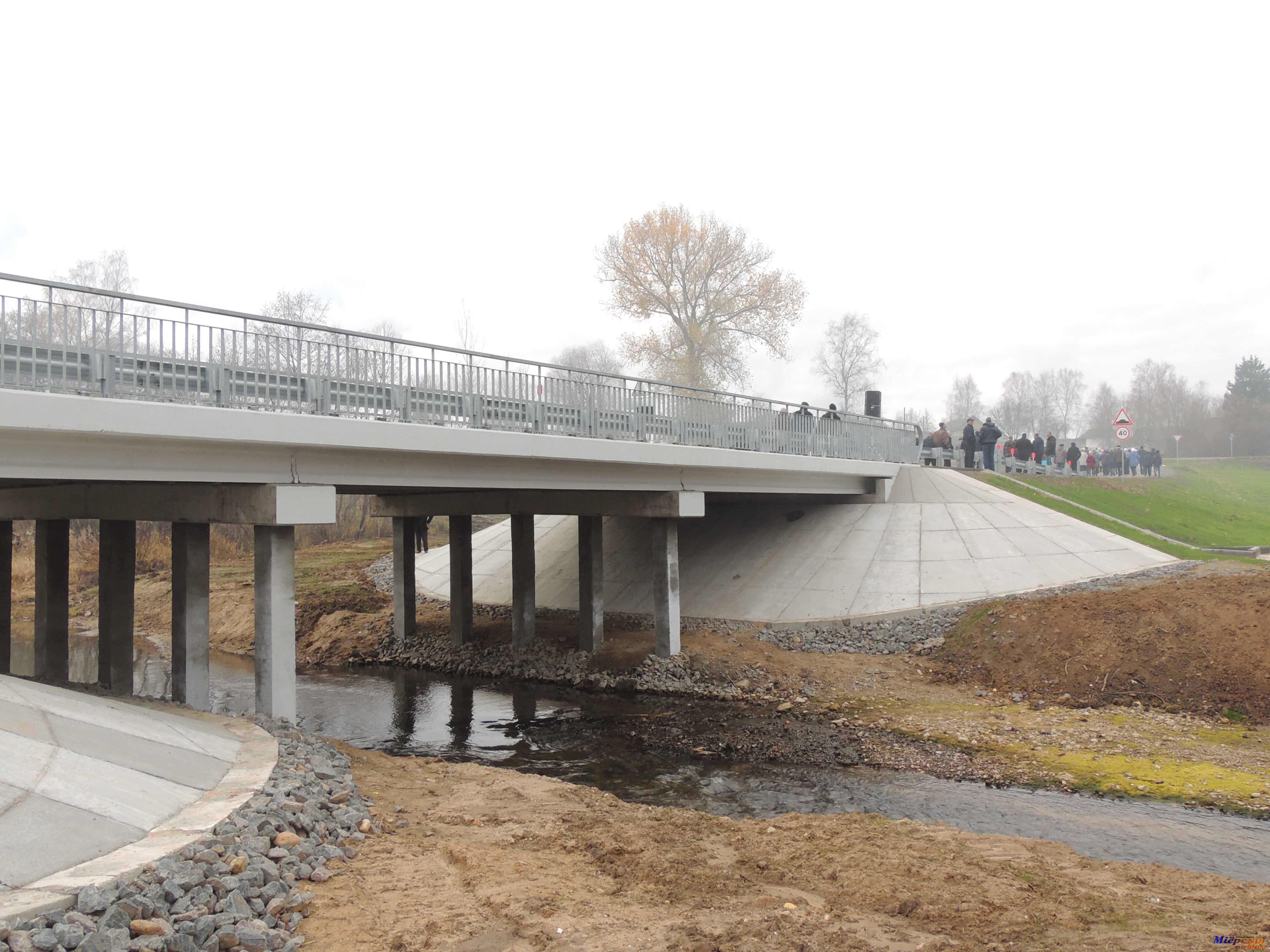 В Заутье появился новый мост через реку Аута