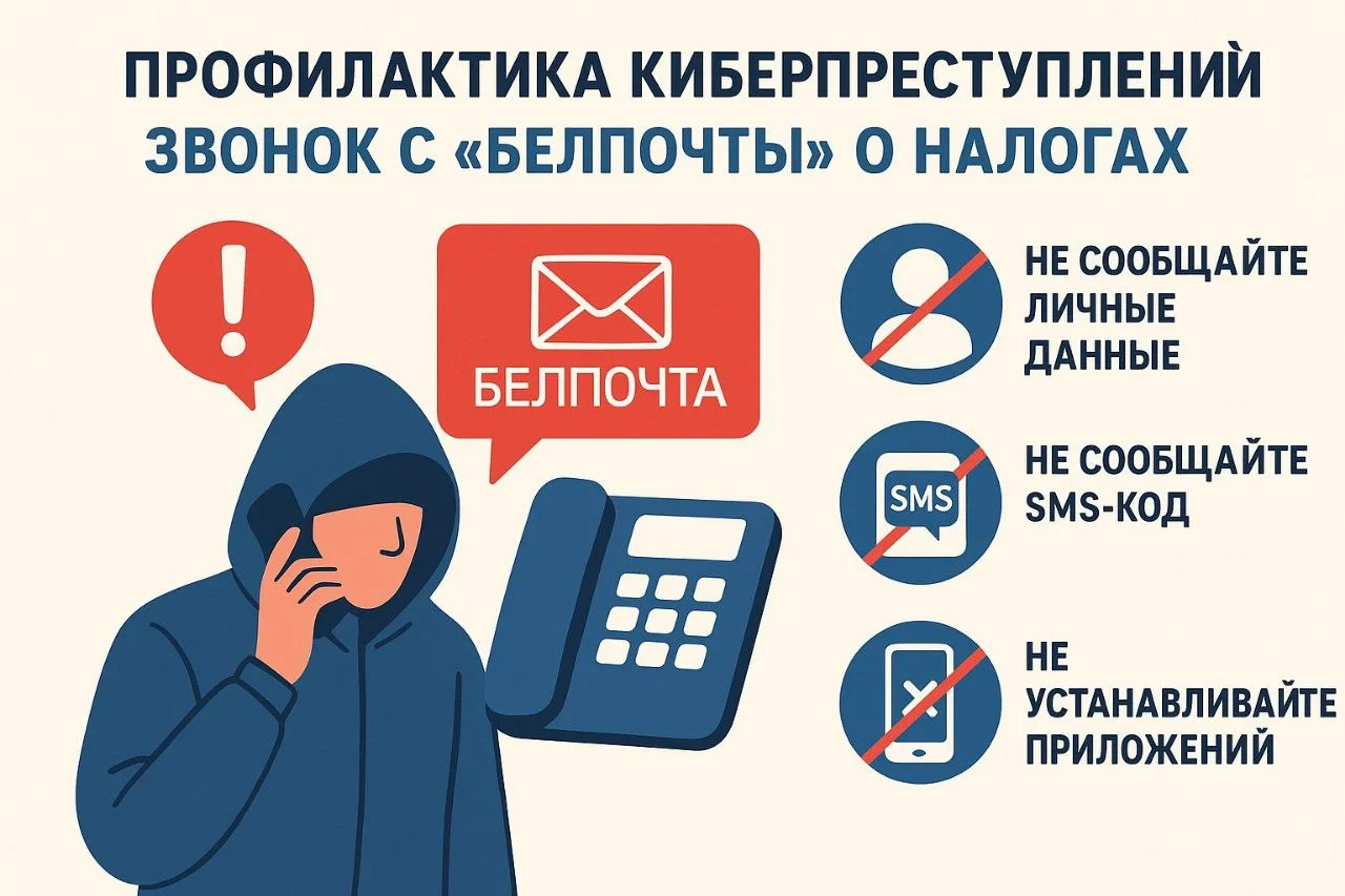В последнее время участились случаи телефонного мошенничества от имени "Белпочты" и налоговой службы