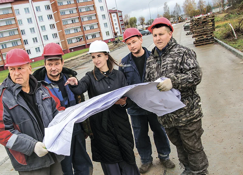 Улица Лермонтова в Миорах преображается: финишная прямая благоустройства